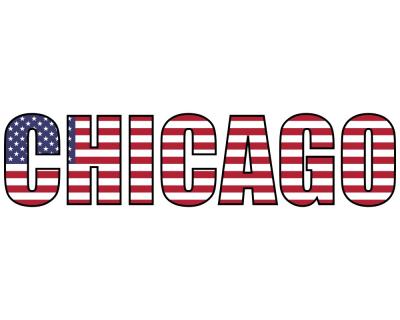 Chicago Schriftzug Autoaufkleber Aufkleber