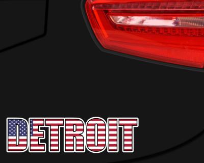 Detroit Schriftzug Autoaufkleber