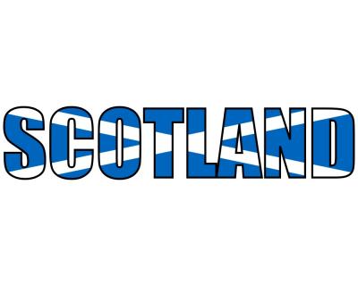 Schottland Schriftzug Autoaufkleber Aufkleber