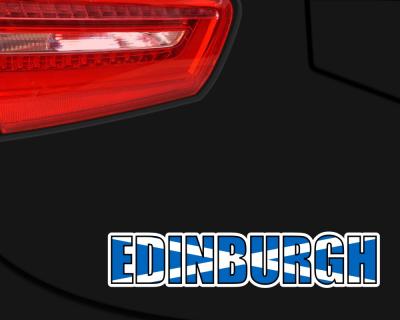 Edinburgh Schriftzug Autoaufkleber