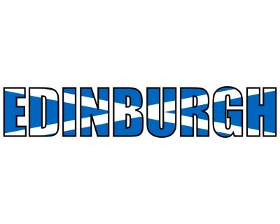 Edinburgh Schriftzug Autoaufkleber