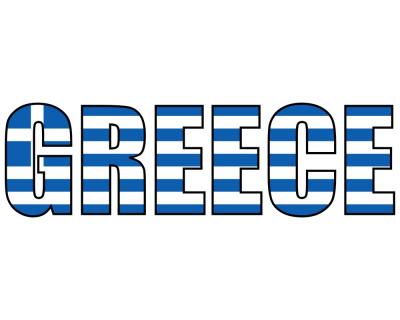 Greece Schriftzug Autoaufkleber Griechenland