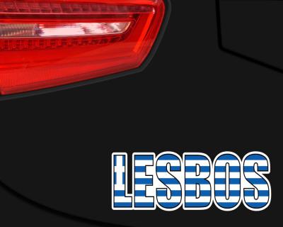Lesbos Schriftzug Autoaufkleber
