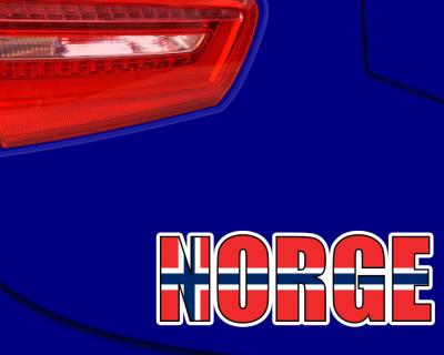 Norge Schriftzug Autoaufkleber Norwegen