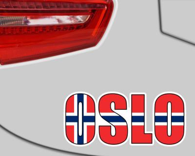Oslo Schriftzug Autoaufkleber Aufkleber