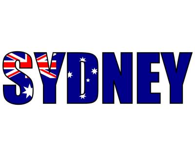 Sydney Schriftzug Autoaufkleber - Ansicht 1
