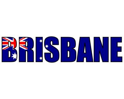 Brisbane Schriftzug Autoaufkleber - Ansicht 1