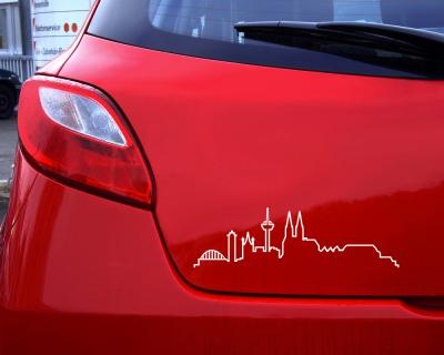 Skyline Silhouette Kln Aufkleber