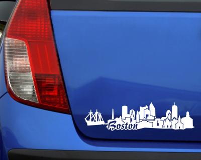 Boston Skyline Sticker Aufkleber Aufkleber