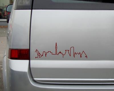 Ruhrgebiet Skyline Silhouette Aufkleber - Ansicht 3