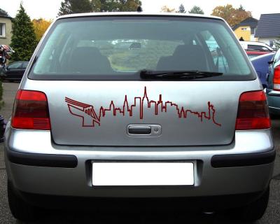New York Skyline Silhouette Aufkleber